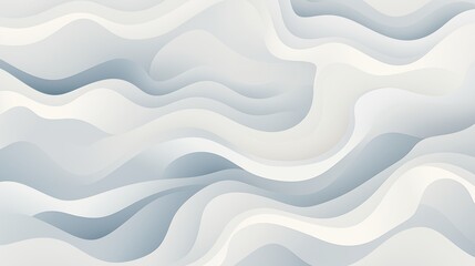 Abstract Wavy Lines in a Seamless Gray Scale Pattern.