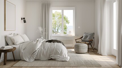 Abstract japandi and scandinavian style print soft tones and shapes conveying a sense of tranquility and beauty. Great as product design for posters, home interior