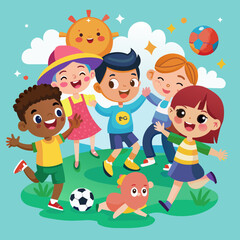 kids vector design 