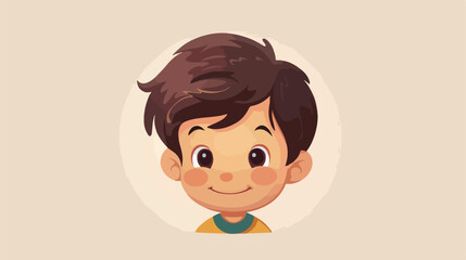 Little boy head icon Vector stylee vector design illustration