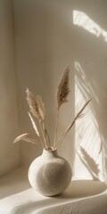Ceramic Speckled Stonewear Hand Thrown Vase Vases | Trending Backdrop Background Neutral Minimalist Simple Minimal Color | Beige Tan White | Luxury Interior Product