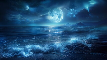 Fototapeta premium the concept of World Ocean Day. Beautiful nature landscape. World Water Day.