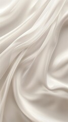 Plain White Fabric Silk Linen Soft Light Dreamy Luxury Backdrop Background | White Beige Neutral Tones | Vertical alignment for mobile