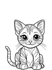 Obraz premium Kitten line art 