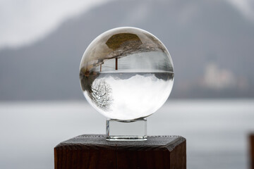 Creative Glass Ball Photography at Lake Bled