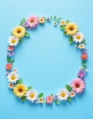 Obraz premium wreath of flowers