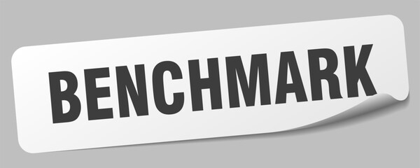 Fototapeta premium benchmark sticker. benchmark label