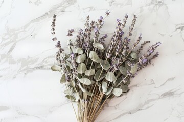 bouquet of dried lavender