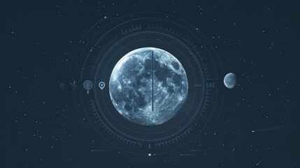 Celestial Time: Minimalist UI Panel