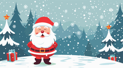Merry Christmas design over white background vector illustration
