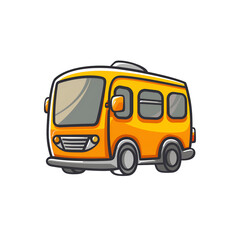 Bus cartoon clipart icon