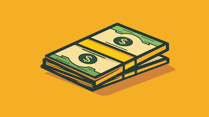 Money bills icon Vector illustration. Vector style vector