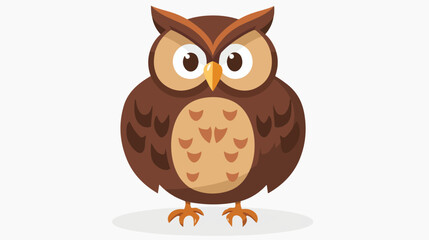 Owl design over white background vector illustration