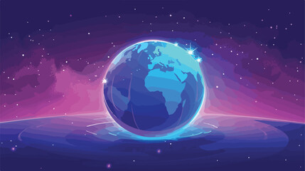 Planet sphere design Continent earth world globe ocean