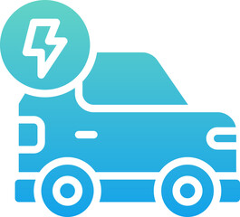 Electric car icon