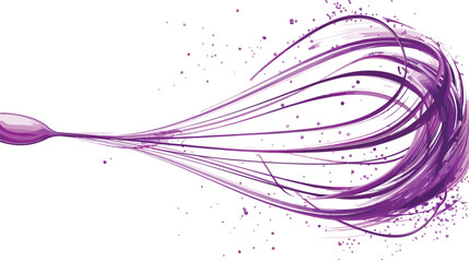 Purple whisk design over white Vector illustration. vector