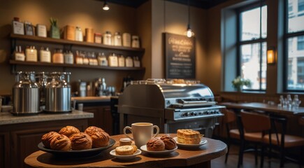 counter in a restaurant