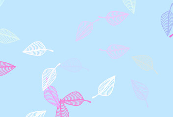 Light Pink, Blue vector hand painted texture.