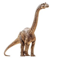 A large dinosaur standing on a white background