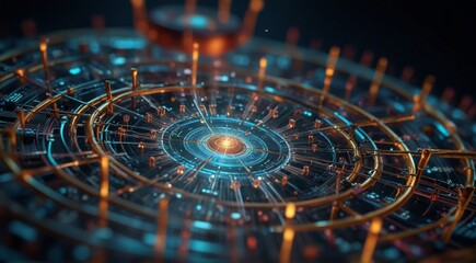 ferris wheel in night