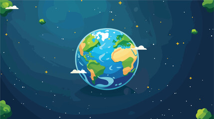 Save the earth label icon vector illustration design