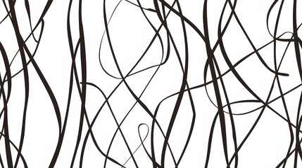 Obraz premium solid black lines on white background, seamless pattern, pattern for print