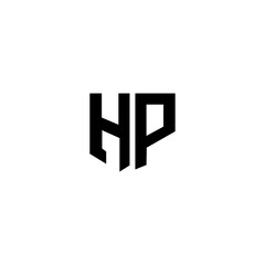 HP business company letter logo design