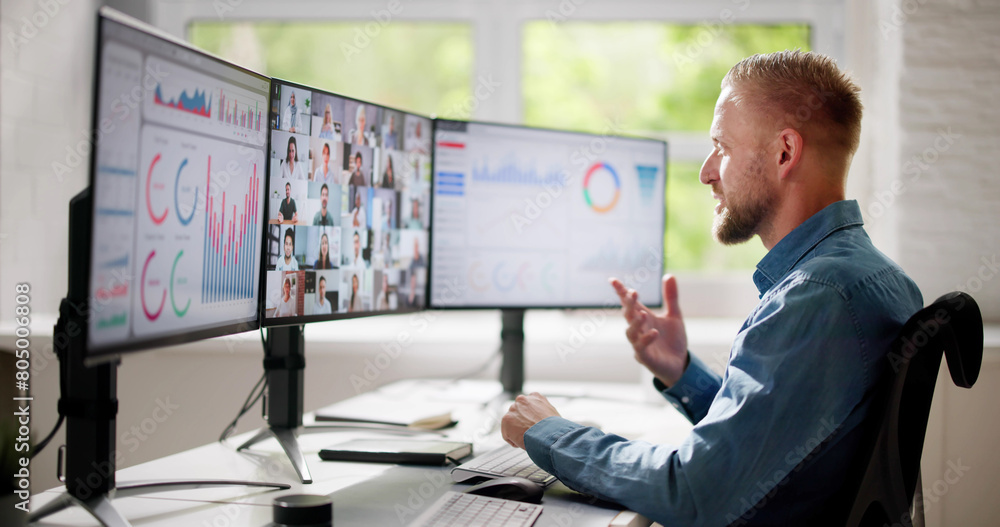 Canvas Prints virtual video conference call meeting