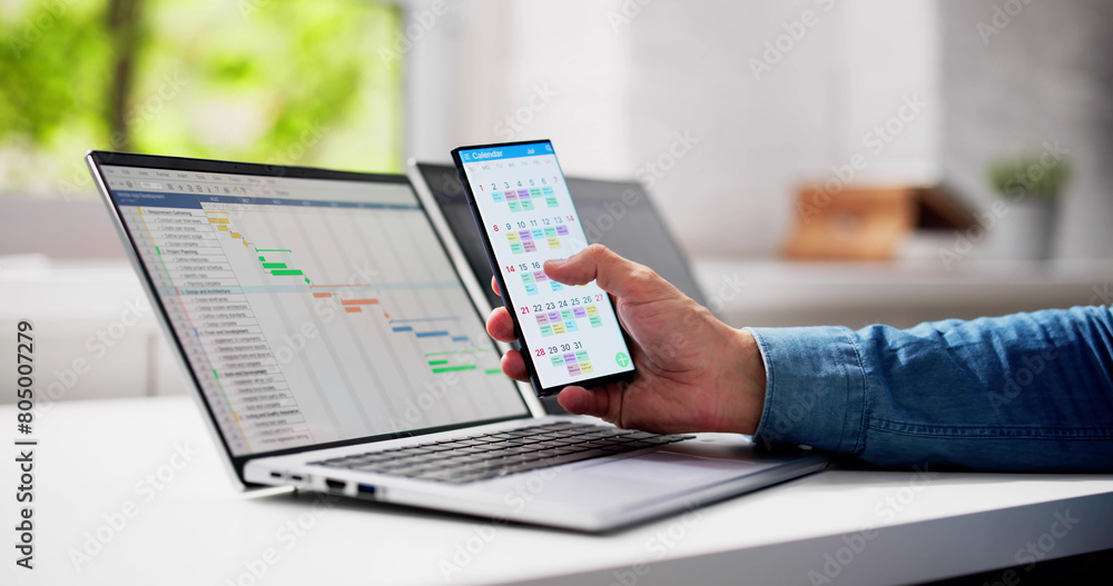 Poster gantt gantt software project