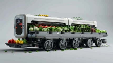 A robotic harvester with detachable modules that can be easily swapped out for harvesting different types of vegetables