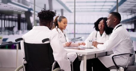 Medical Doctor Training Meeting. Healthcare Group