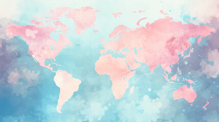 Watercolor illustration on the theme of International Internet day