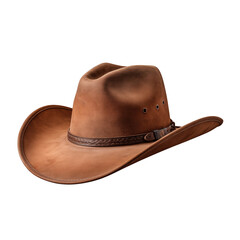 A cowboy hat isolated on transparent or white background, png