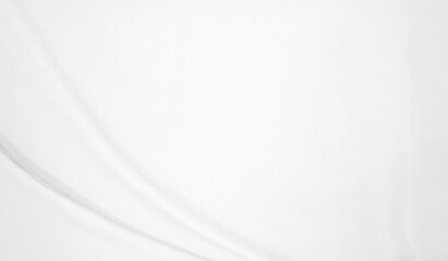 Obraz premium Soft white wrinkled fabric for graphic design or wallpaper