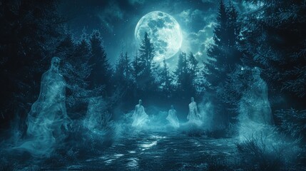 Obraz premium Greeting Card and Banner Design for Social Media or Educational Purpose of National Paranormal Day Background