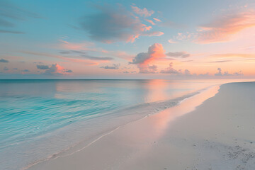 Obraz premium Sunrise over beach in Cancun