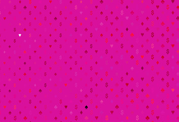 Light purple, pink vector layout with elements of cards.