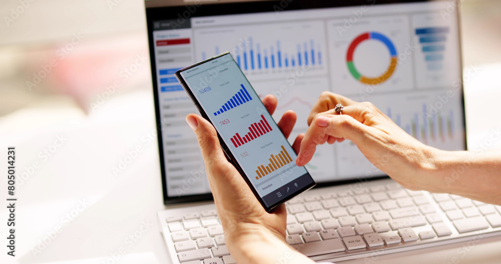 Poster business data analytics dashboard