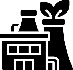 Eco factory icon