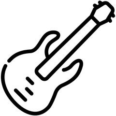 bass guitar line icon
