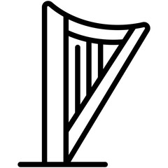 harp line icon