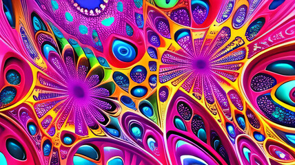 Strange colors fractal pattern