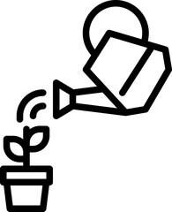 Plant watering icon