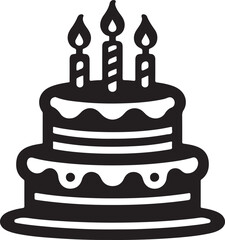 birthday cake with candles