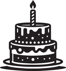 birthday cake with candles