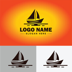 boat icon speed boat ship Pirate travel cruise sign symbol vector logo