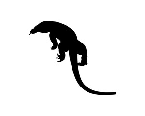 Simple vector of a Komodo dragon