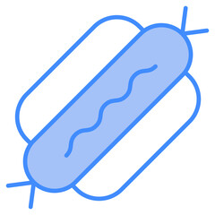 Hotdog, sausage, snack, food, meal Icon