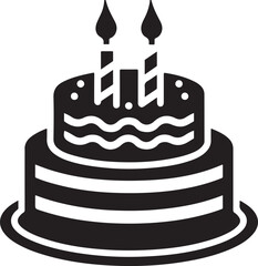 birthday cake with candles