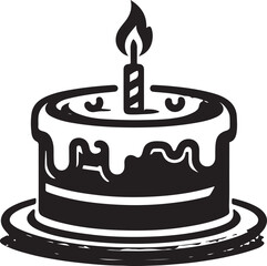 birthday cake with candles